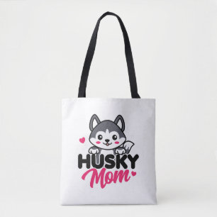 Tote Bag Husky Chig Maman Cute Kawaii Design