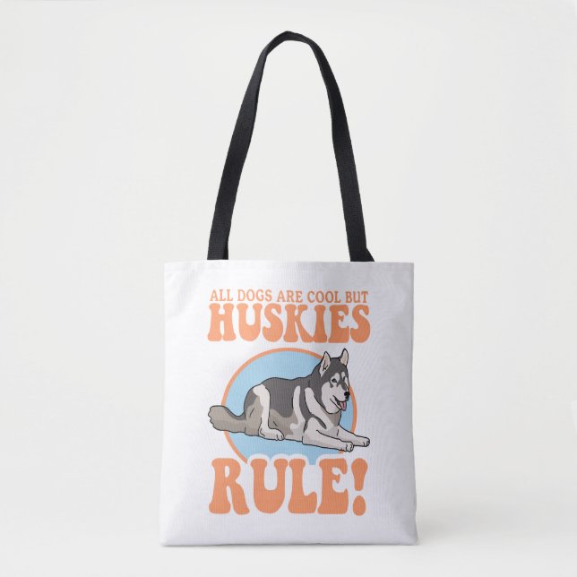 Tote Bag Husky Dog Owner Huskies (Devant)