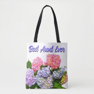 Tote Bag Hydrangea Bouquet meilleure tante jamais