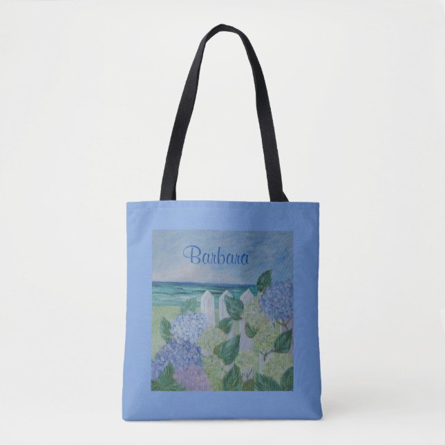 Tote Bag Hydrangeas Au Bord De La Plage Mariage (Devant)