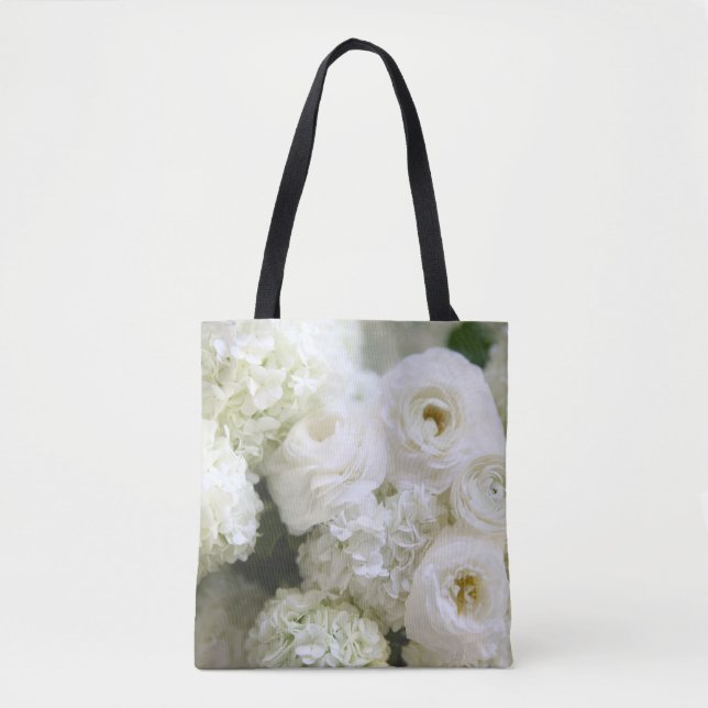 Tote Bag Hydrangée et ranunculus (Devant)