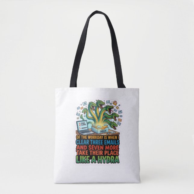 Tote Bag Hydre de courriel drôle   (Devant)