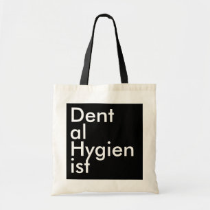 Tote Bag Hygiéniste dentaire Black Square