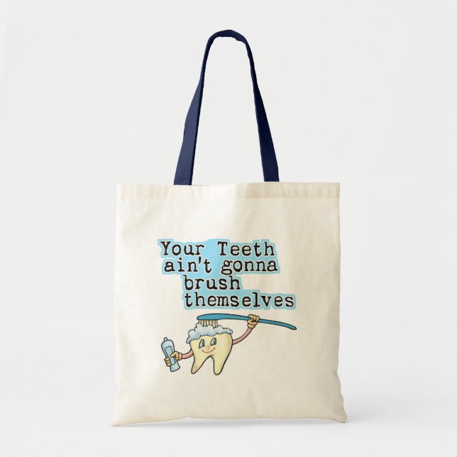 Tote Bag Hygiéniste dentaire drôle de dentiste (Devant)