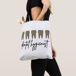 Tote Bag Hygiéniste dentaire RDH Dentist Cheetah cadeaux