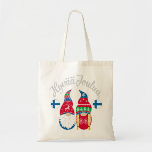 Tote Bag Hyvaa joulua finnish merry christmas finland tontt