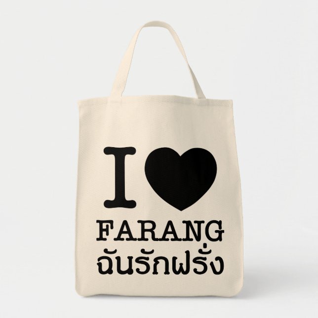 Tote Bag I Black Heart (Amour) Farang (Devant)