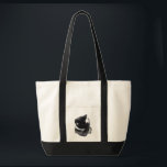 Tote Bag I Can't Even Right Meow<br><div class="desc">Introducing Binx... This humorous image features a black-and-white tuxedo cat curled up with one paw dramatically covering his face, as if he has completely given up on the day. With his head tucked down and eyes hidden, the cat looks adorably fed up—like he just heard the most ridiculous thing imaginable...</div>