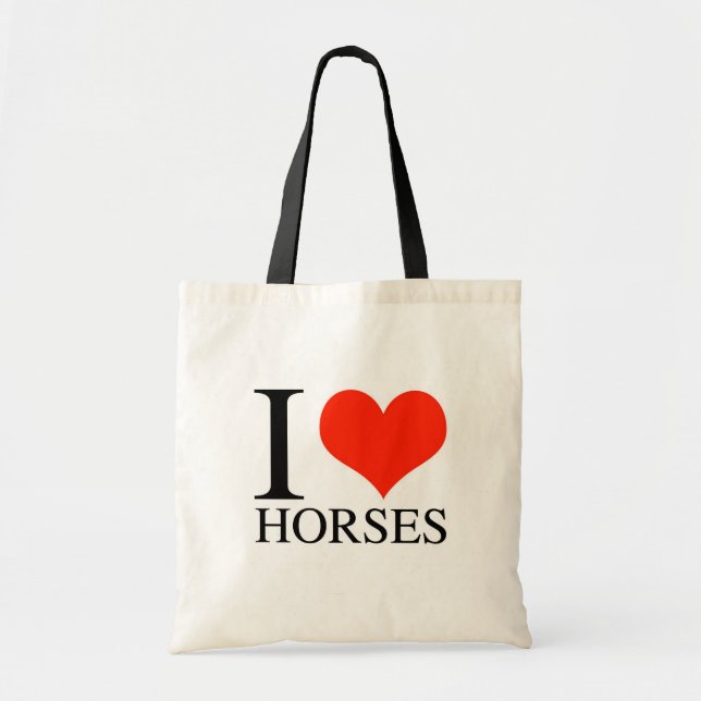 Tote Bag I chevaux de coeur (Devant)