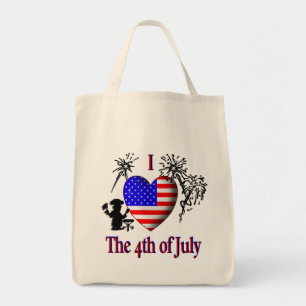 Tote Bag I coeur 4 juillet