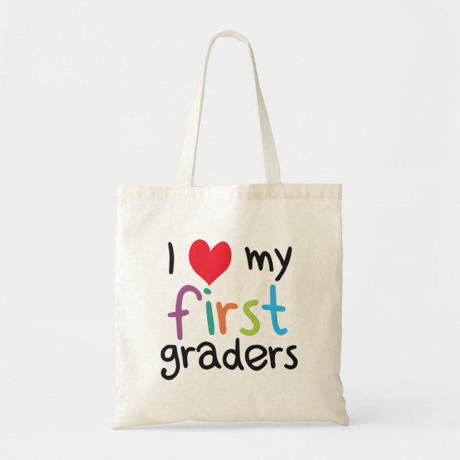 Tote Bag I coeur ma première passion de professeur de (Devant)