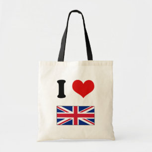 Tote Bag I drapeau BRITANNIQUE d'Union Jack d'amour de