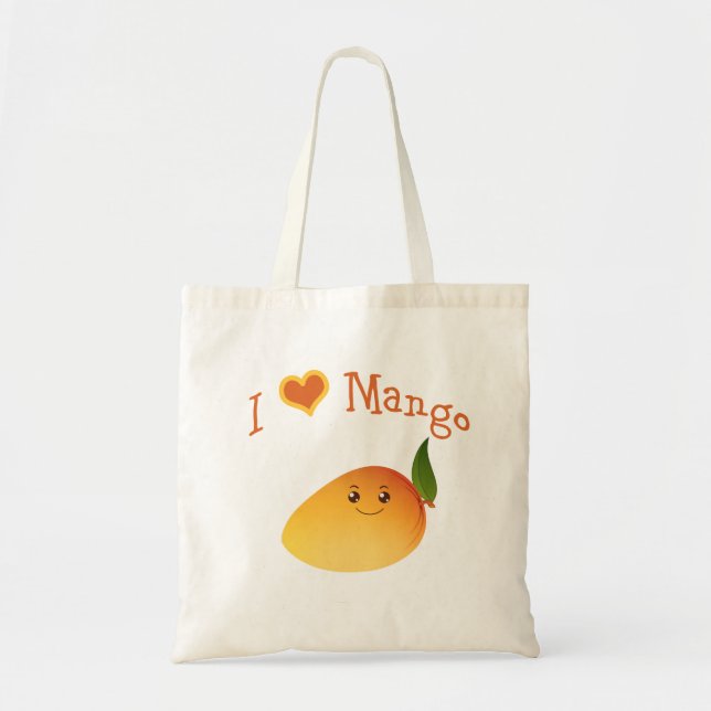 Tote Bag I Heart (amour) Mango (Devant)