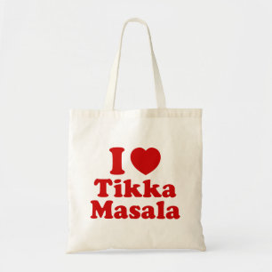 Tote Bag I Heart (Amour) Tikka Masala