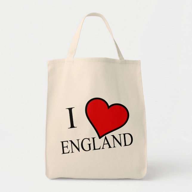 Tote Bag I Heart England bk gtcnt (Devant)