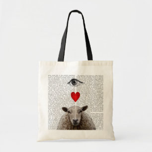 Tote Bag I Heart Ewe