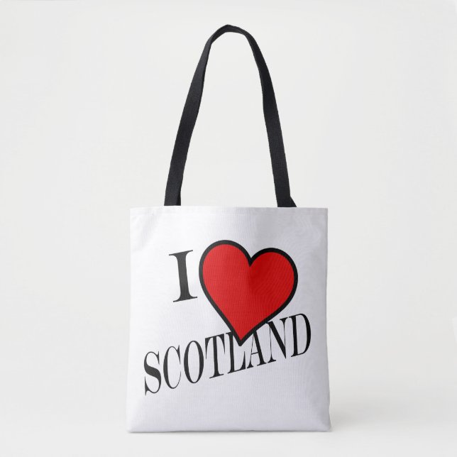 Tote Bag I Heart Scotland stcnt (Devant)