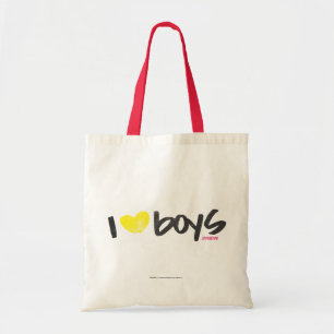 Tote Bag I jaune de garçons de coeur