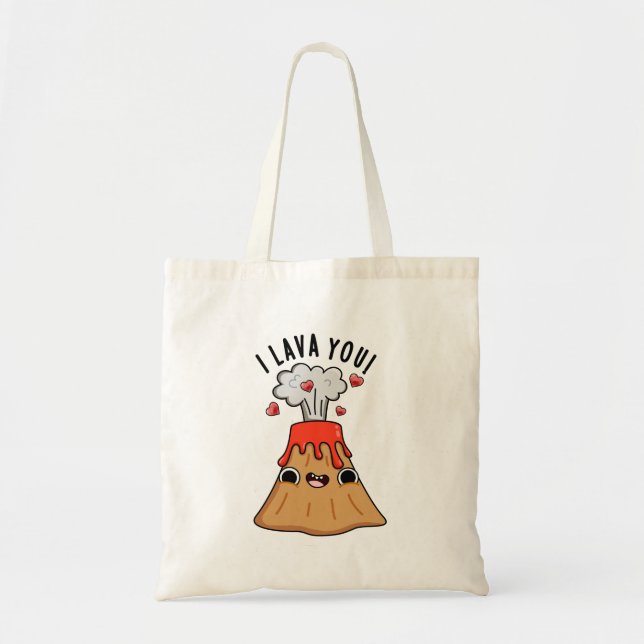 Tote Bag I Lava You Funny Volcano Pun (Devant)