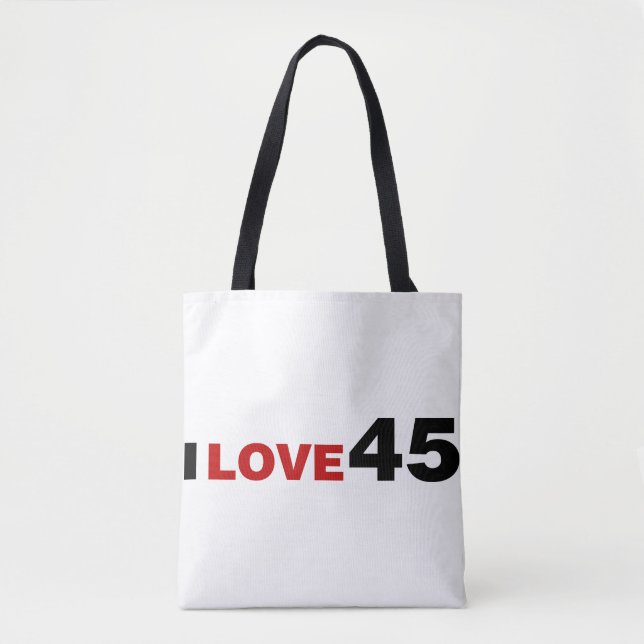 Tote Bag I Love 45 (Devant)