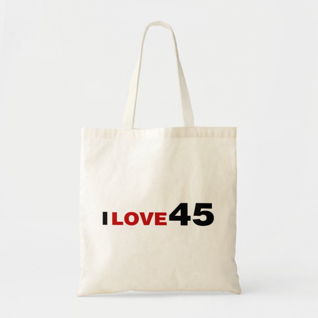 Tote Bag I Love 45 (Devant)