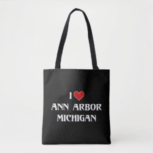 Tote Bag I Love Ann Arbor, Michigan