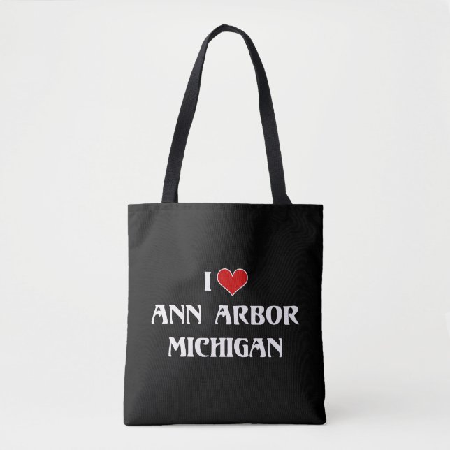 Tote Bag I Love Ann Arbor, Michigan (Devant)