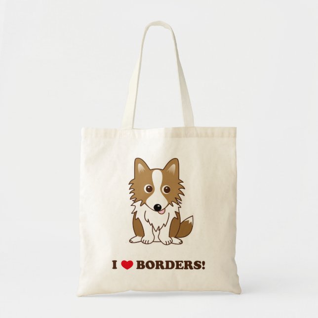TOTE BAG I LOVE BORDERS! 立ち耳レッドバージョン (Devant)