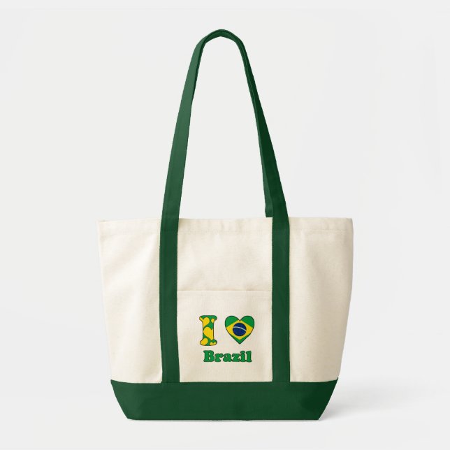 Tote Bag I love Brazil (Devant)