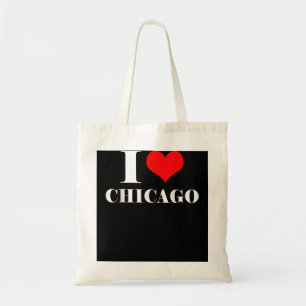 Tote Bag I Love Chicago, I Heart Chicago Tee Illinois