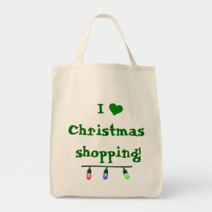 Tote Bag I Love (coeur) Noël Shopping