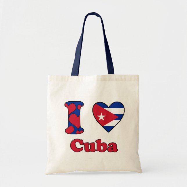 Tote Bag I love Cuba (Devant)