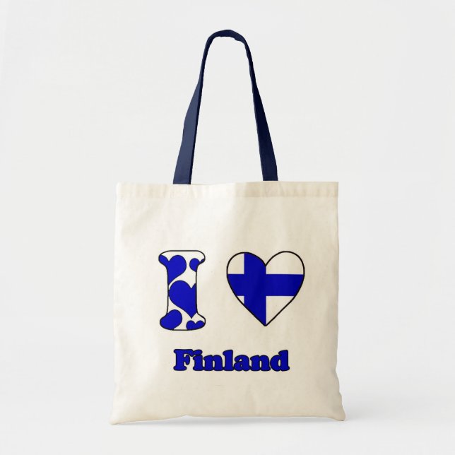 Tote Bag I love Finland (Devant)
