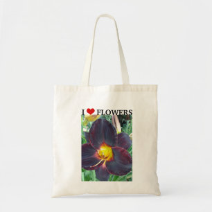 Tote Bag I Love Flowers Lily