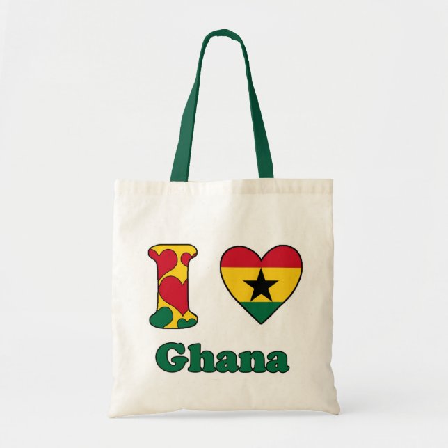Tote Bag I love Ghana (Devant)