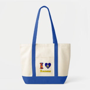 Tote Bag I love Kansas