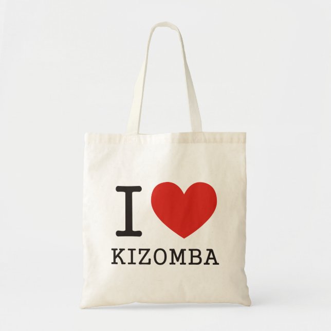 Tote Bag I love Kizomba (Devant)