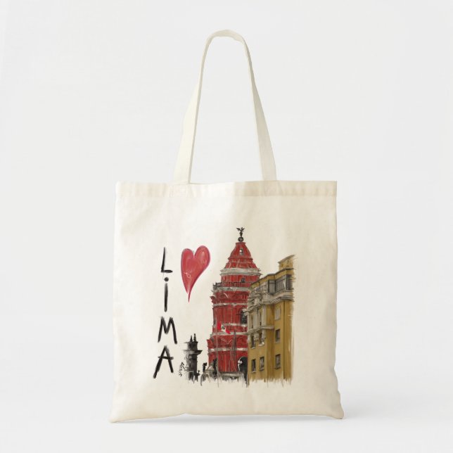 Tote Bag I love Lima (Devant)
