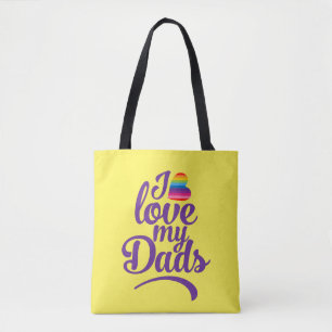 Tote Bag I Love My Dads - Fierté de la Fête des pères LG
