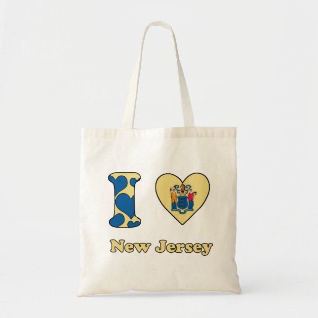 Tote Bag I love New Jersey (Devant)