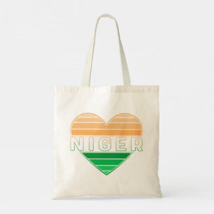 Tote Bag I Love Niger, Coeur Nigérien