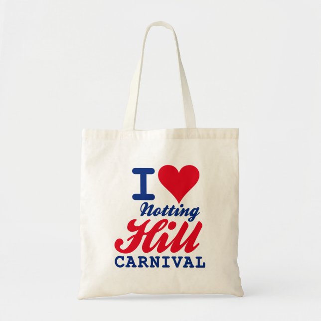 TOTE BAG I LOVE NOTTING HILL CARNIVAL (Devant)