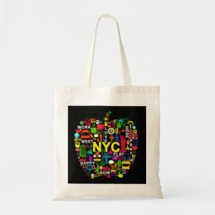 Tote Bag I LOVE NYC's NEW YORK CITY BIG APPLE