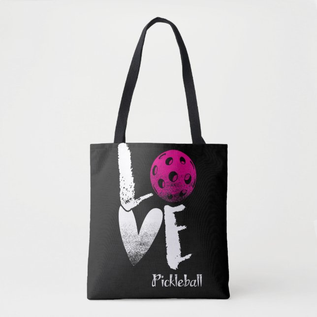 Tote Bag I Love Pickleball T-Shirt Funny Pickle Ball (Devant)