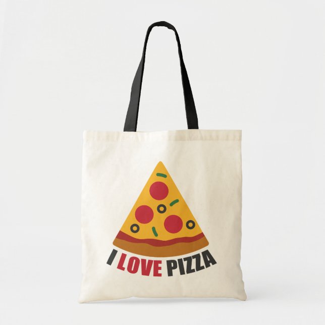 TOTE BAG I LOVE PIZZA (Devant)