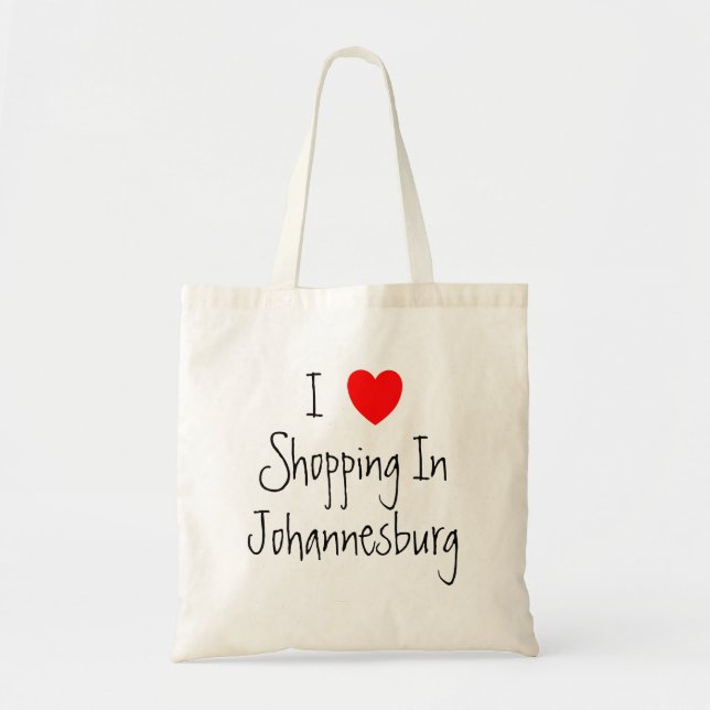 Tote Bag I Love Shopping À Johannesburg (Devant)