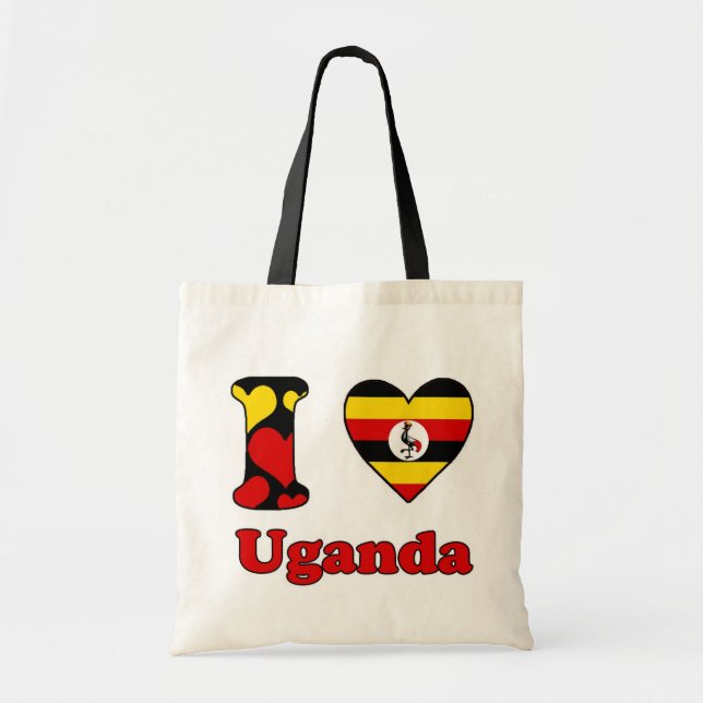 Tote Bag I love Uganda (Devant)