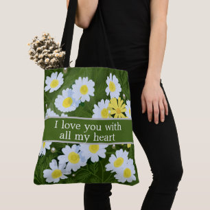 Tote Bag I love you with all my heart