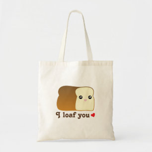 Tote Bag I pain vous calembour drôle de nourriture de bande
