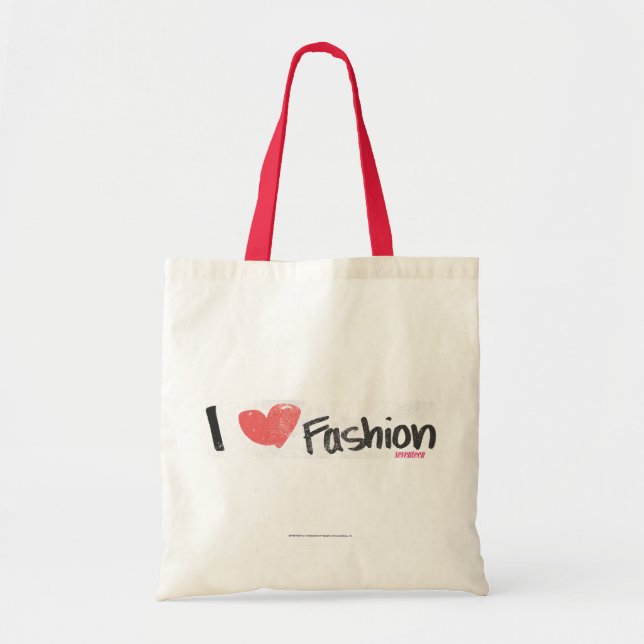 Tote Bag I pourpre de mode de coeur (Devant)